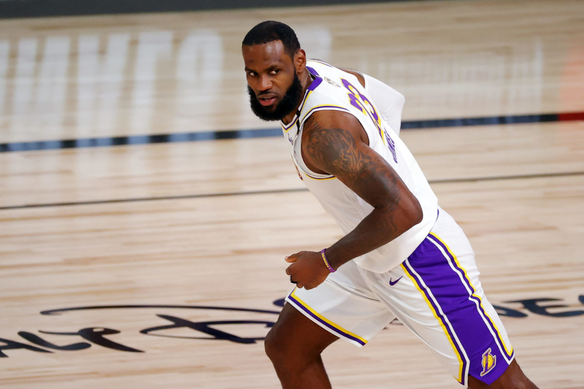 Los Angeles Lakers star LeBron James in Game 3.