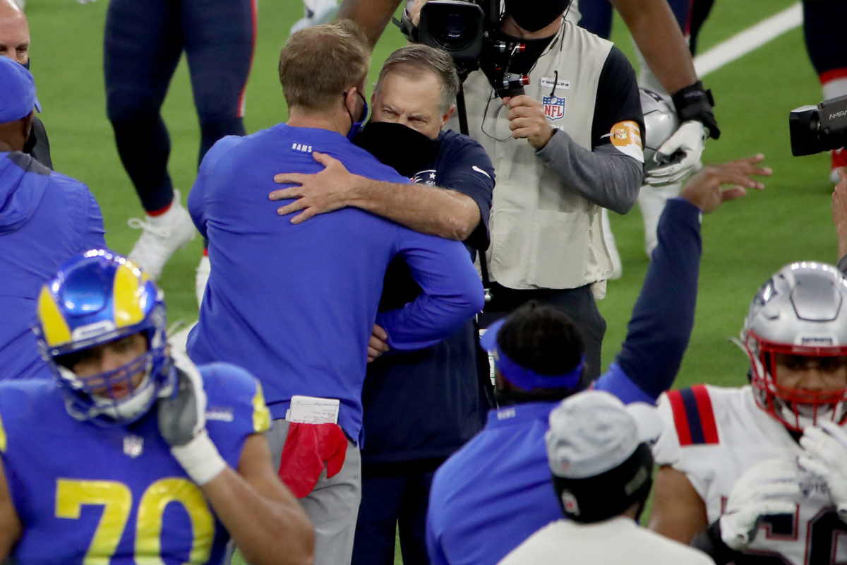 Video Shows What Bill Belichick Told Sean McVay After Thursday's