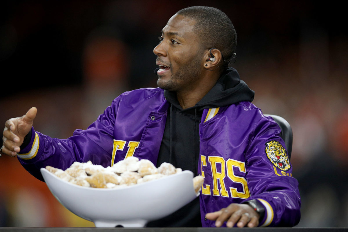 Ryan Clark at the national championship game in New Orleans.