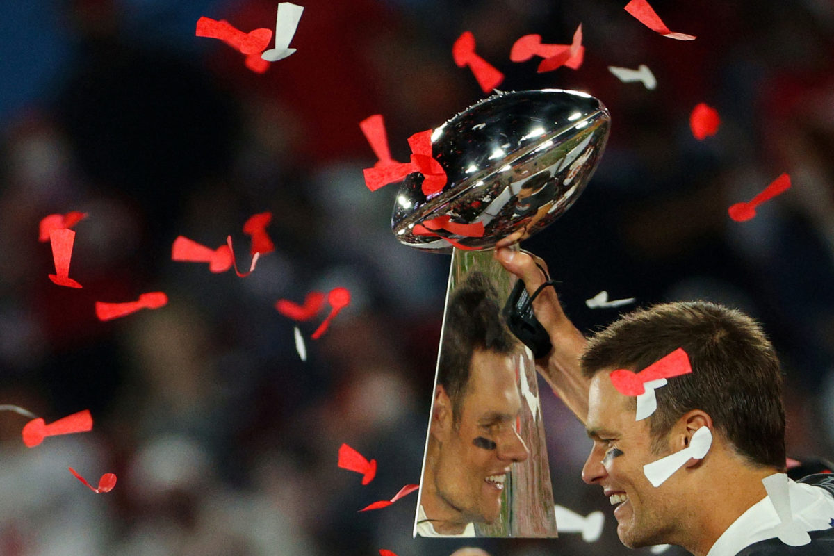 Tom Brady at the Super Bowl.