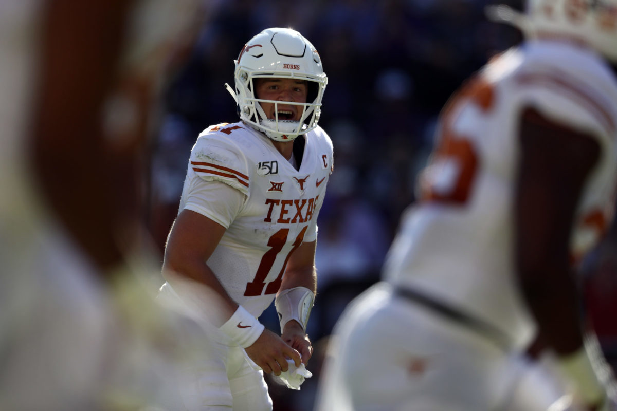 Sam Ehlinger suiting up for Texas.