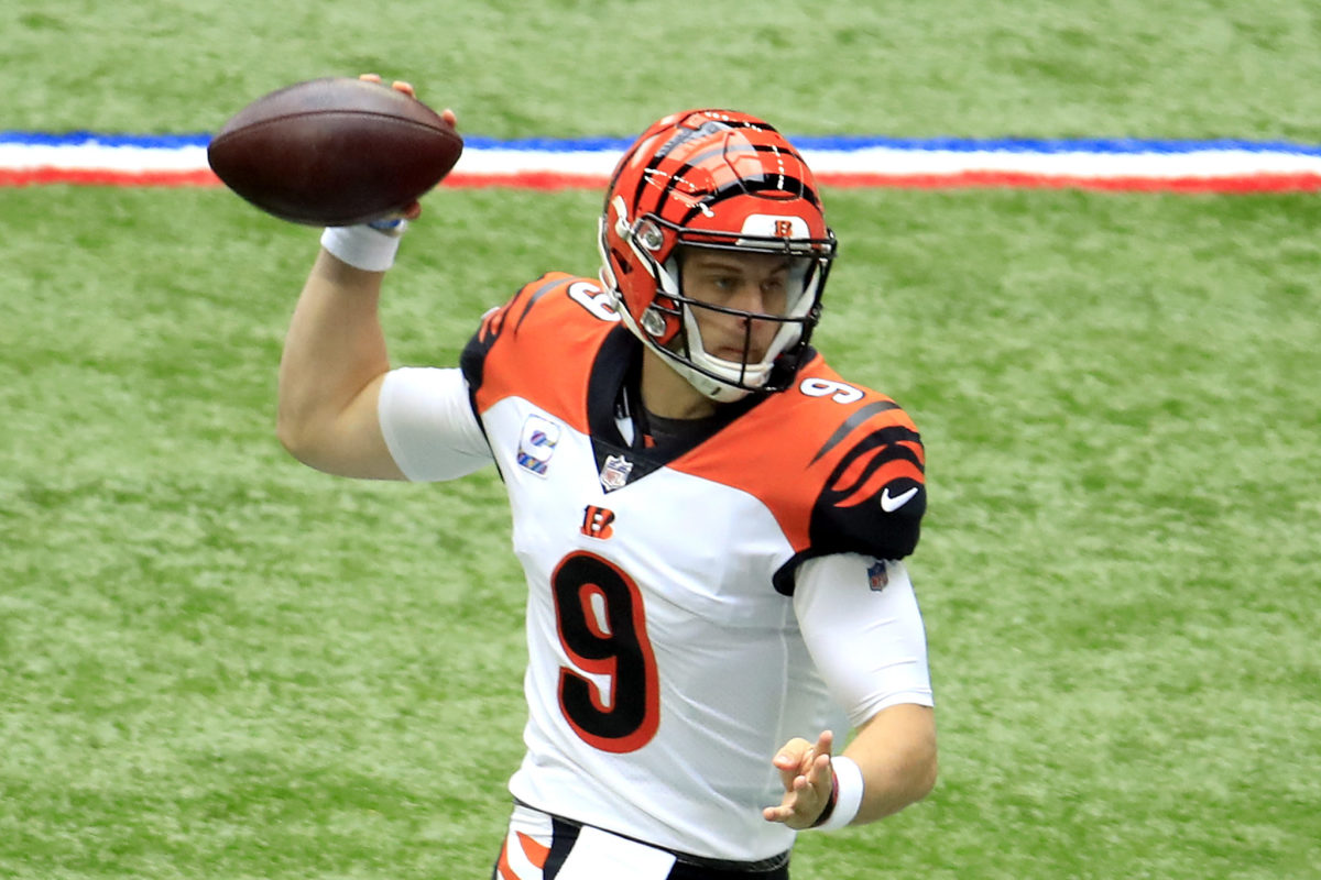 Cincinnati Bengals rookie quarterback Joe Burrow on Sunday.