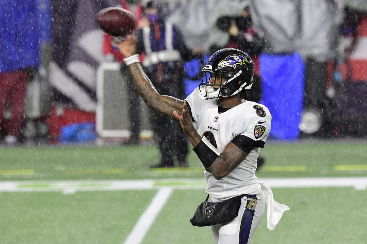 Baltimore Ravens quarterback Lamar Jackson on Sunday.