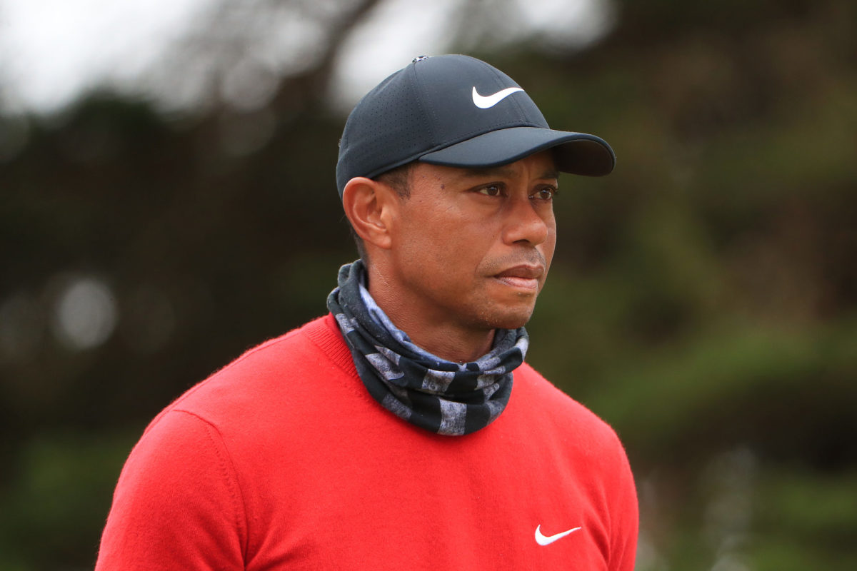 Tiger Woods in the final round of the PGA Championship.