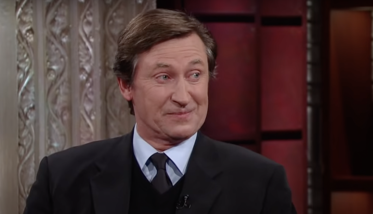 Wayne Gretzky on TV.
