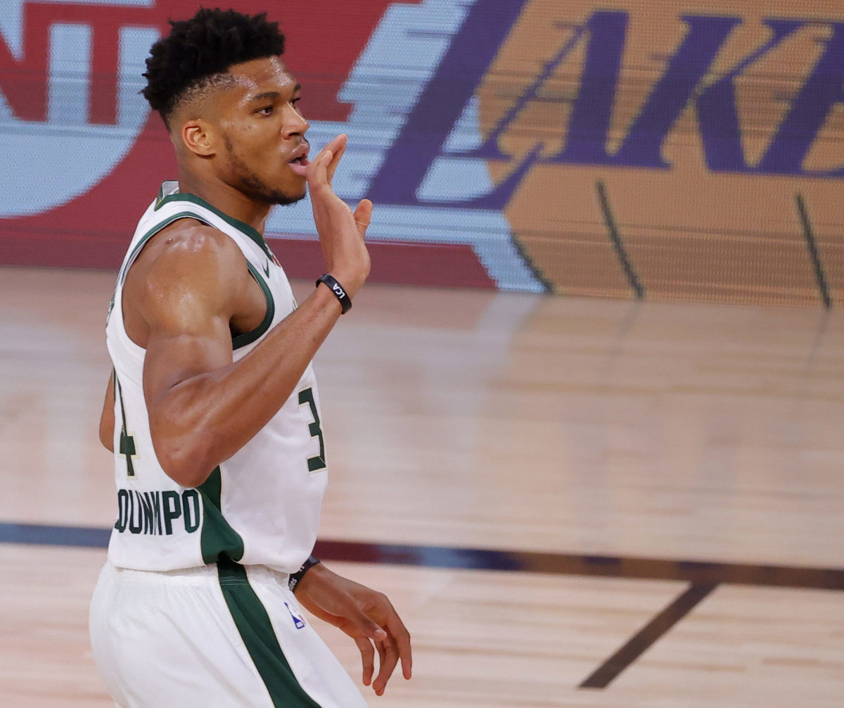 Giannis is inside of the NBA bubble.