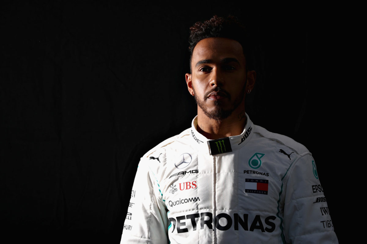 Formula One driver Lewis Hamilton before a race.