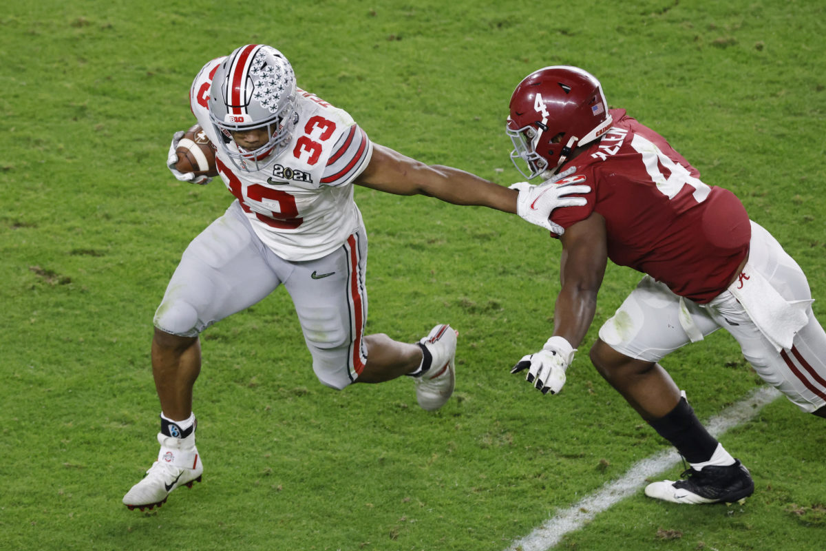 Alabama standout defender Christopher Allen against Ohio State in the College Football Playoff national championship.