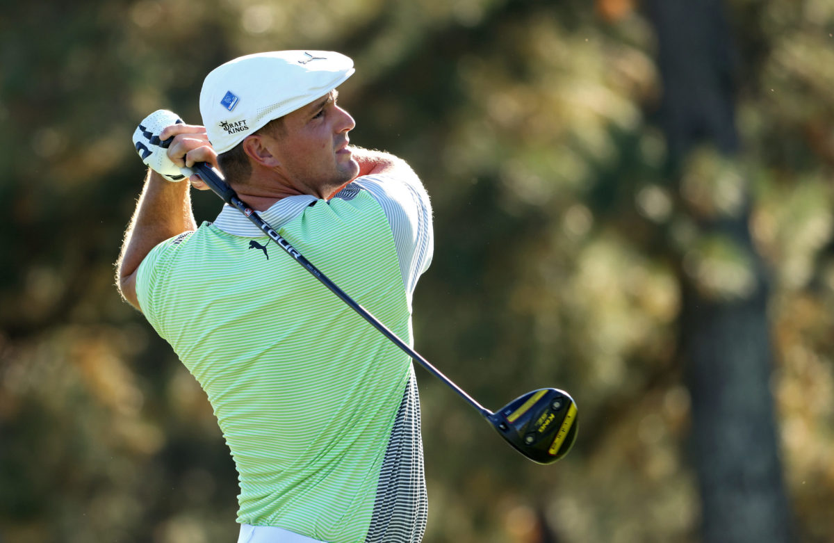 Bryson DeChambeau in the second round of The Masters.