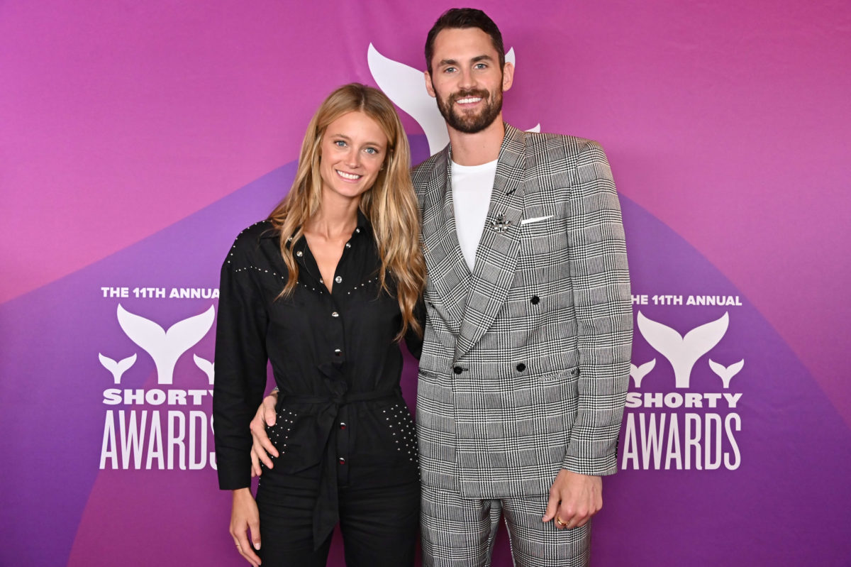 Kevin Love and his girlfriend Kate Bock.