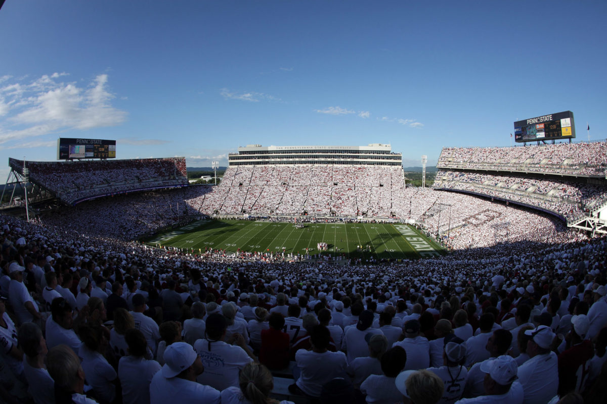 A general view of Penn State's football stadium.