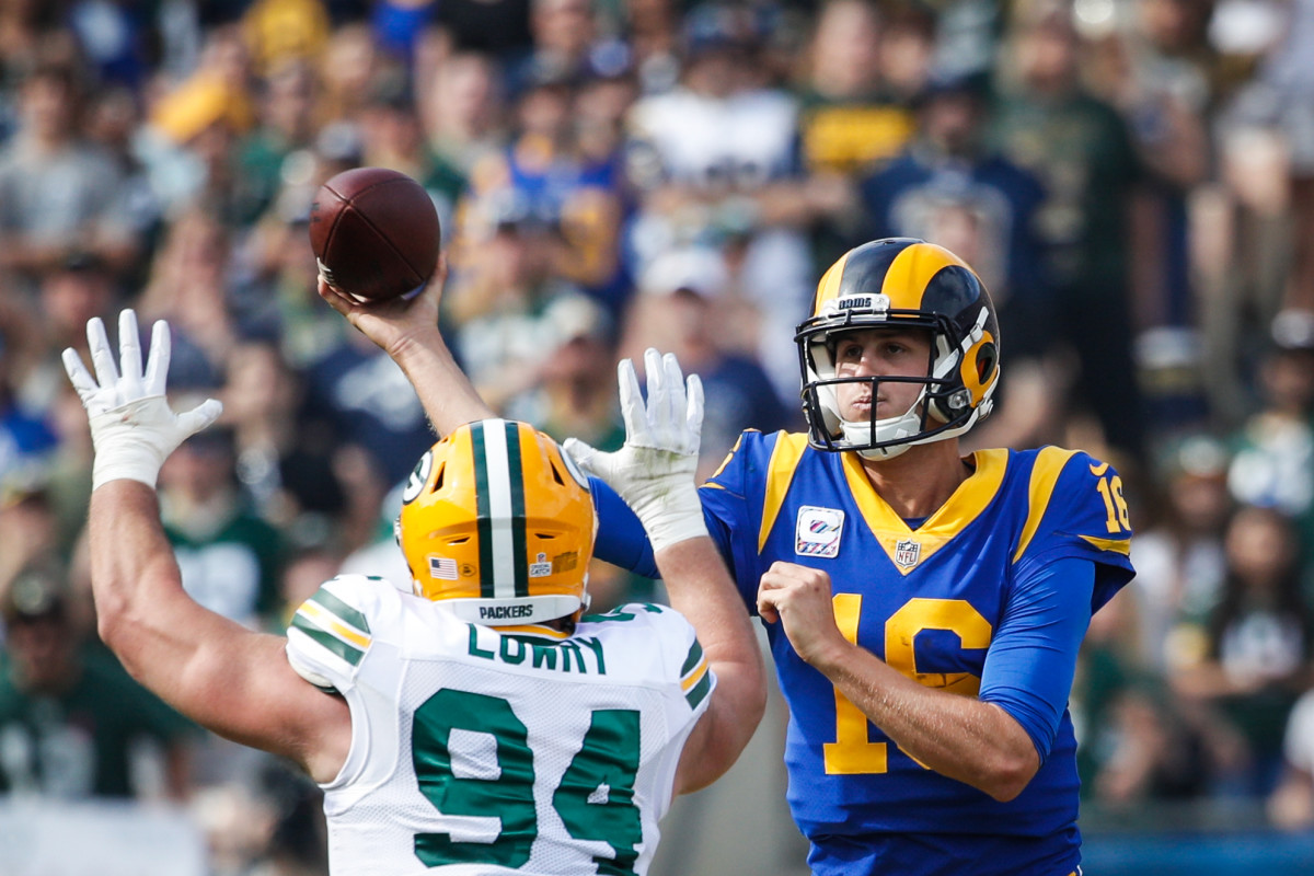 Jared Goff returns for Los Angeles Rams to face Green Bay Packers