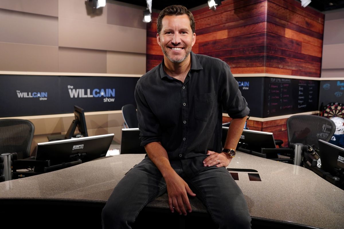 Will Cain on the set of "The Will Cain Show."