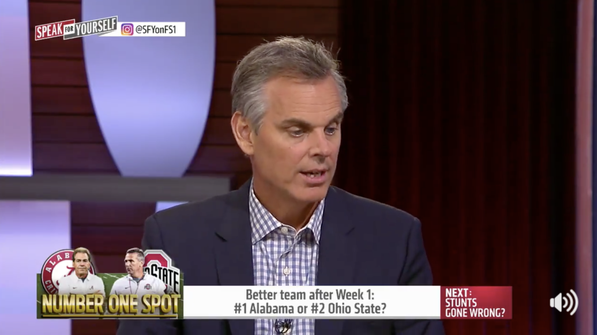 Colin Cowherd discusses Alabama, Ohio State college football on Speak For Yourself.