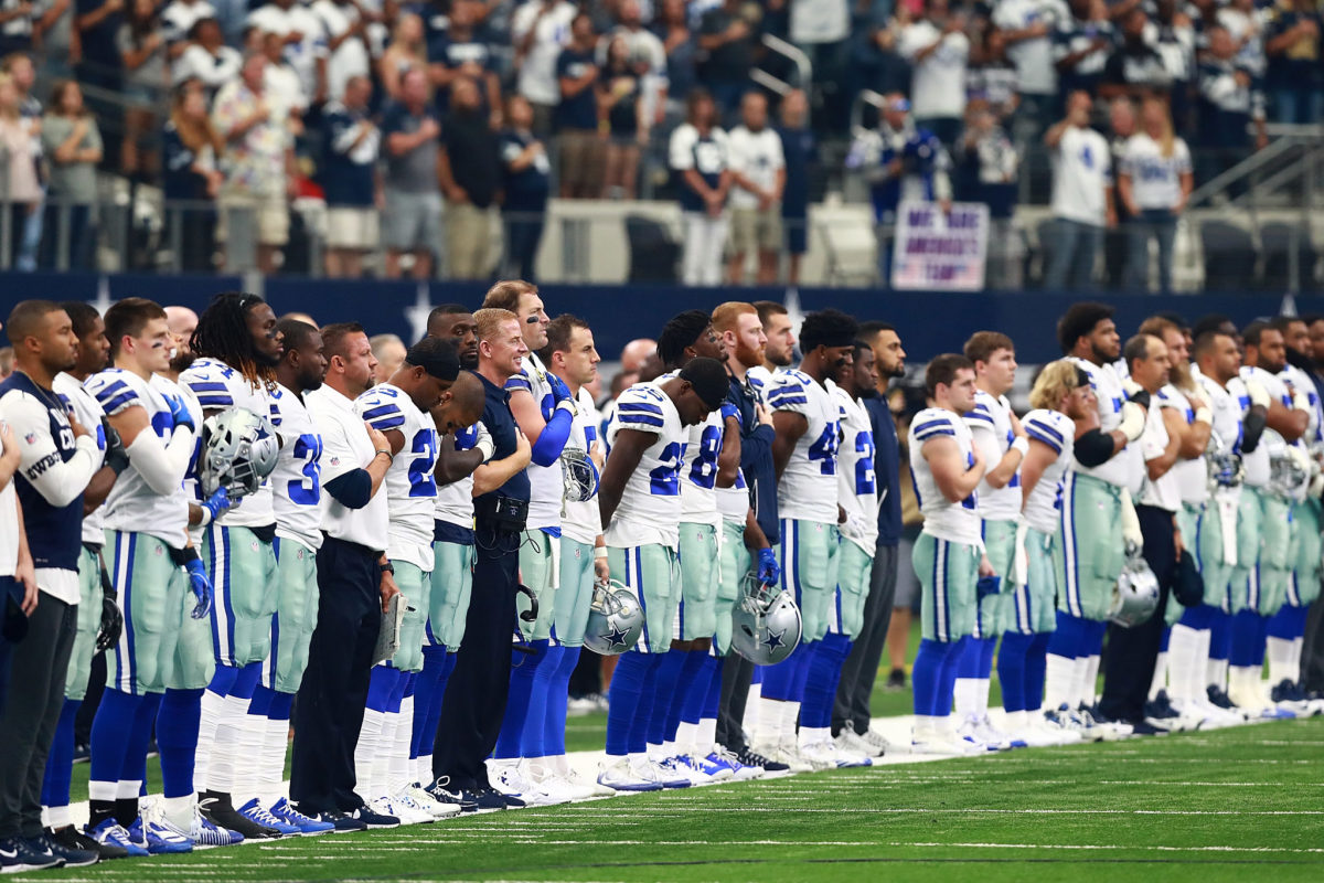 Dallas Cowboys Player 'Leaning Toward' Kneeling For The Anthem The