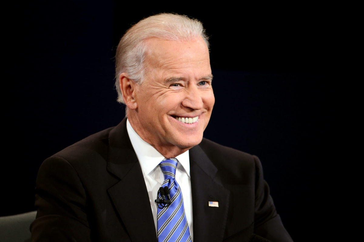 A closeup of Joe Biden.