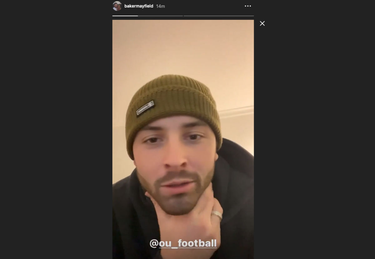 Baker Mayfield Mocks Oklahoma State's First Half Effort Vs. Oklahoma 