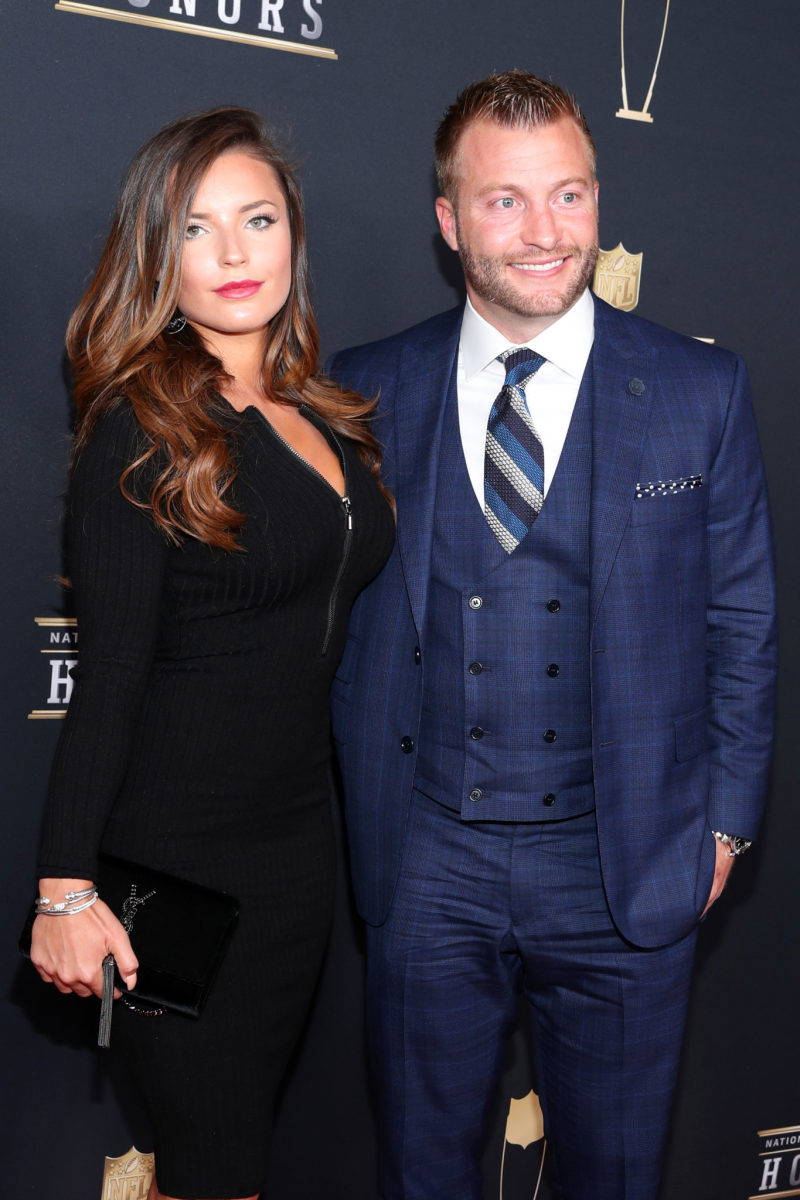 MINNEAPOLIS, MN - FEBRUARY 03:  Veronika Khomyn and Sean McVay attend the NFL Honors at University of Minnesota on February 3, 2018 in Minneapolis, Minnesota.  (Photo by Christopher Polk/Getty Images)