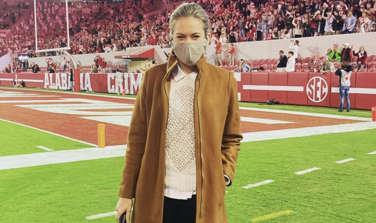 CBS' Jamie Erdahl does play-by-play after audio issue in LSU-Alabama game