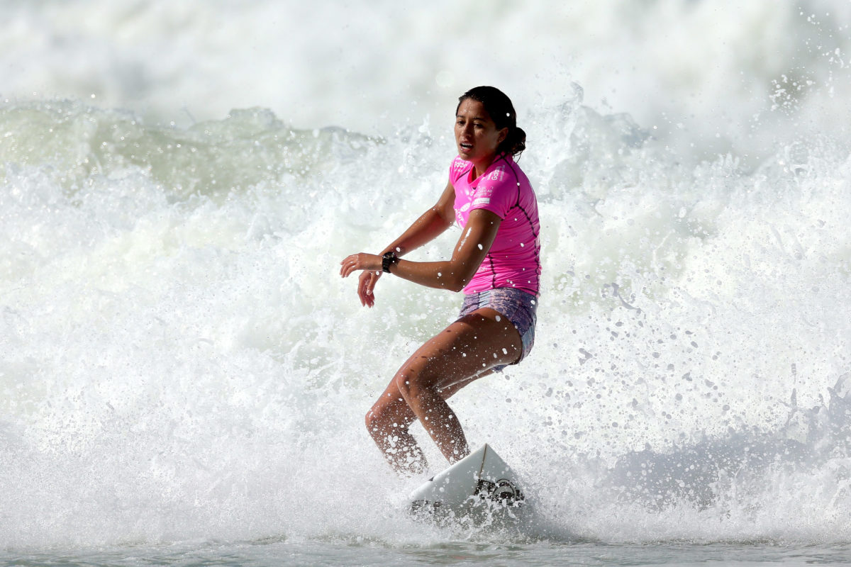 Professional surfer Malia Manuel.