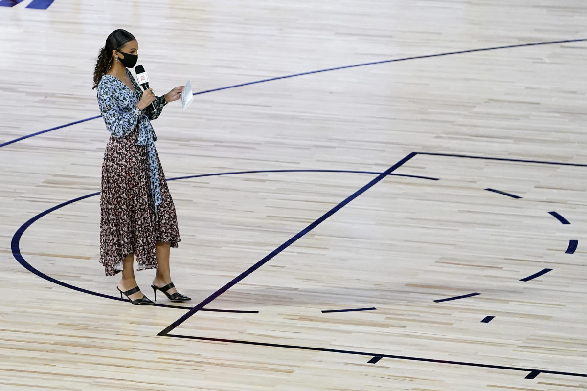 Emmy Winner Malika Andrews Suits Up as Trailblazer NBA Draft ESPN