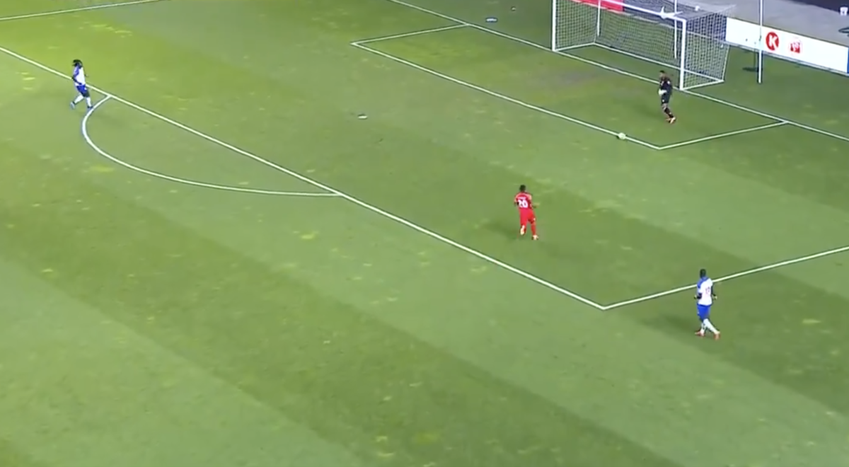 Look Goalie Gives Up Horrible Own Goal In HaitiCanada Game The Spun