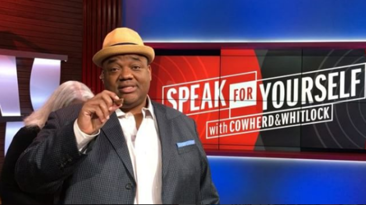 Jason Whitlock in front of the Speak For Yourself