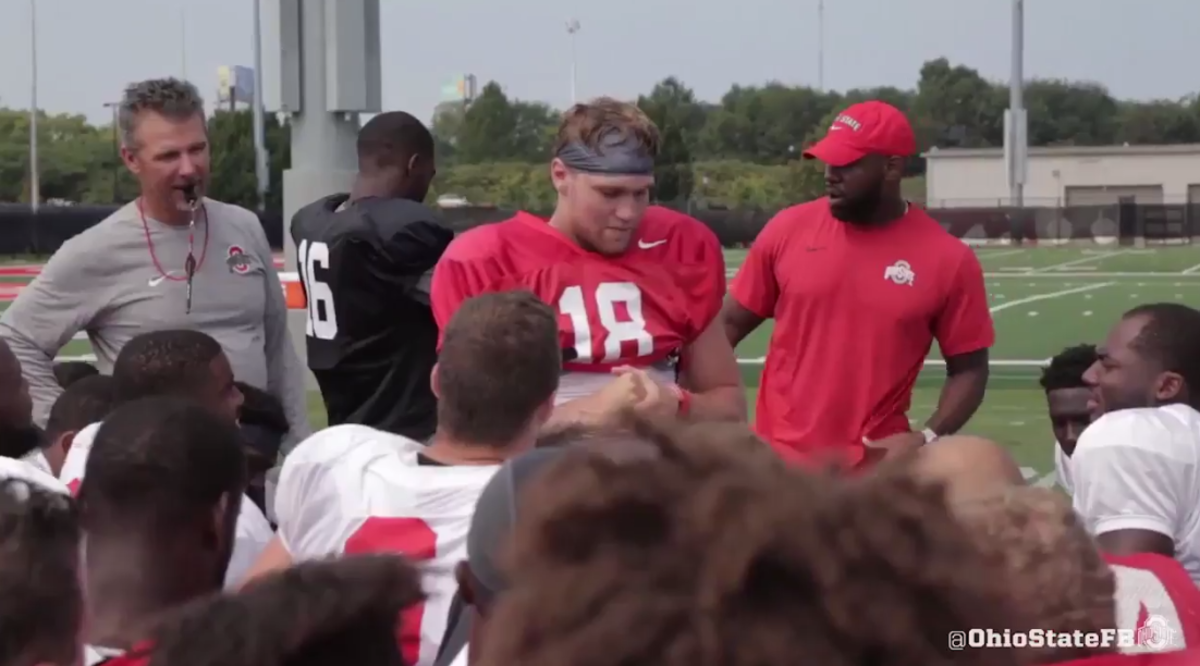 Tate Martell at a practice.