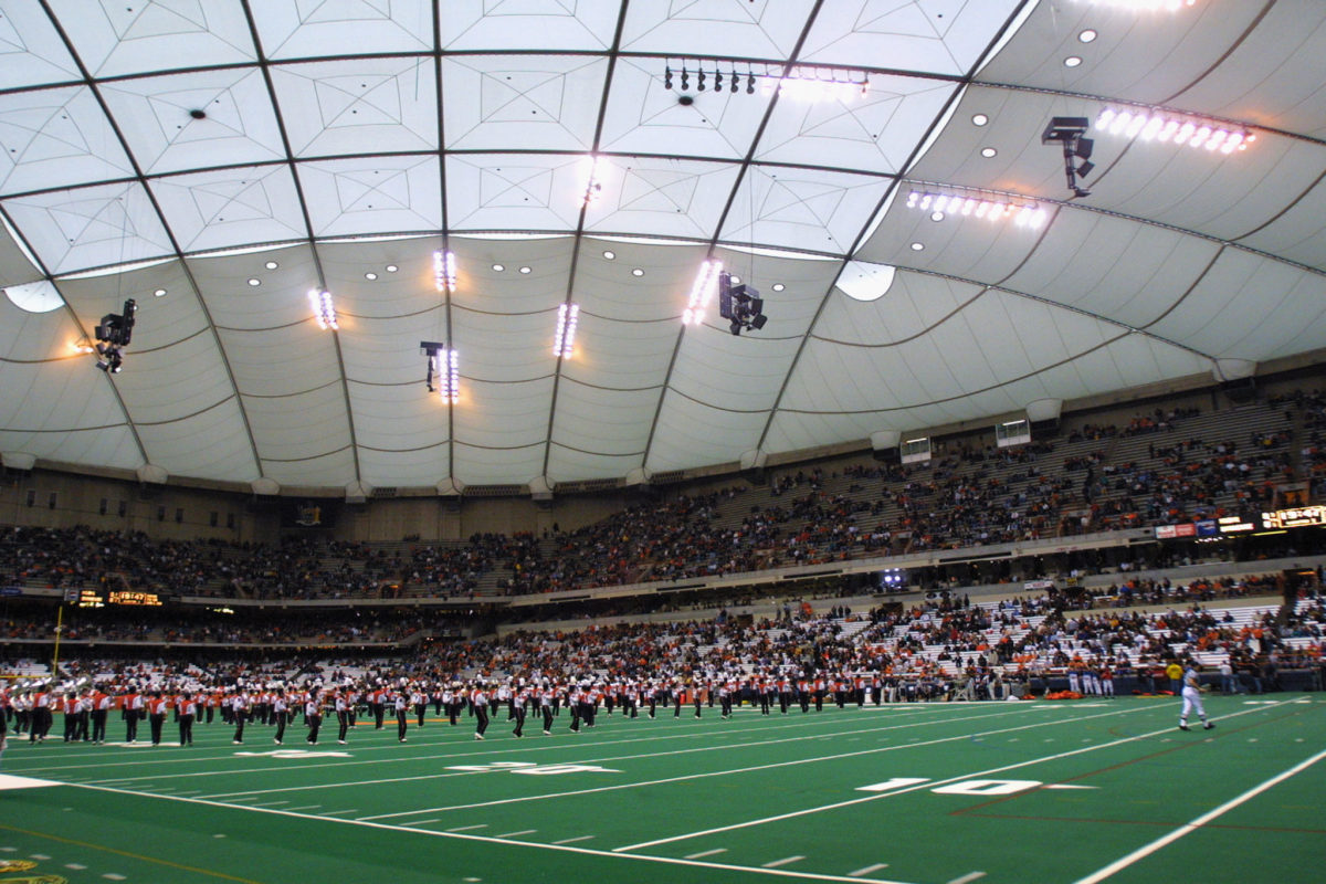 The Carrier Dome during an old Big East clash between Syracuse and Miami.