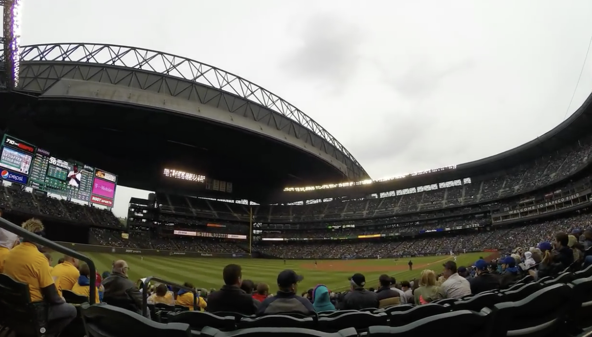 A general view of the Seattle Mariners stadium.