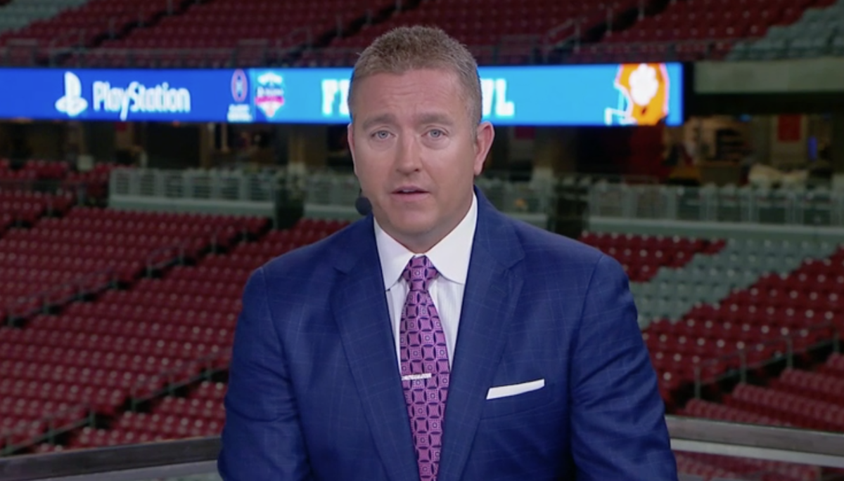 College football analyst Kirk Herbstreit of ESPN makes predictions for 2018