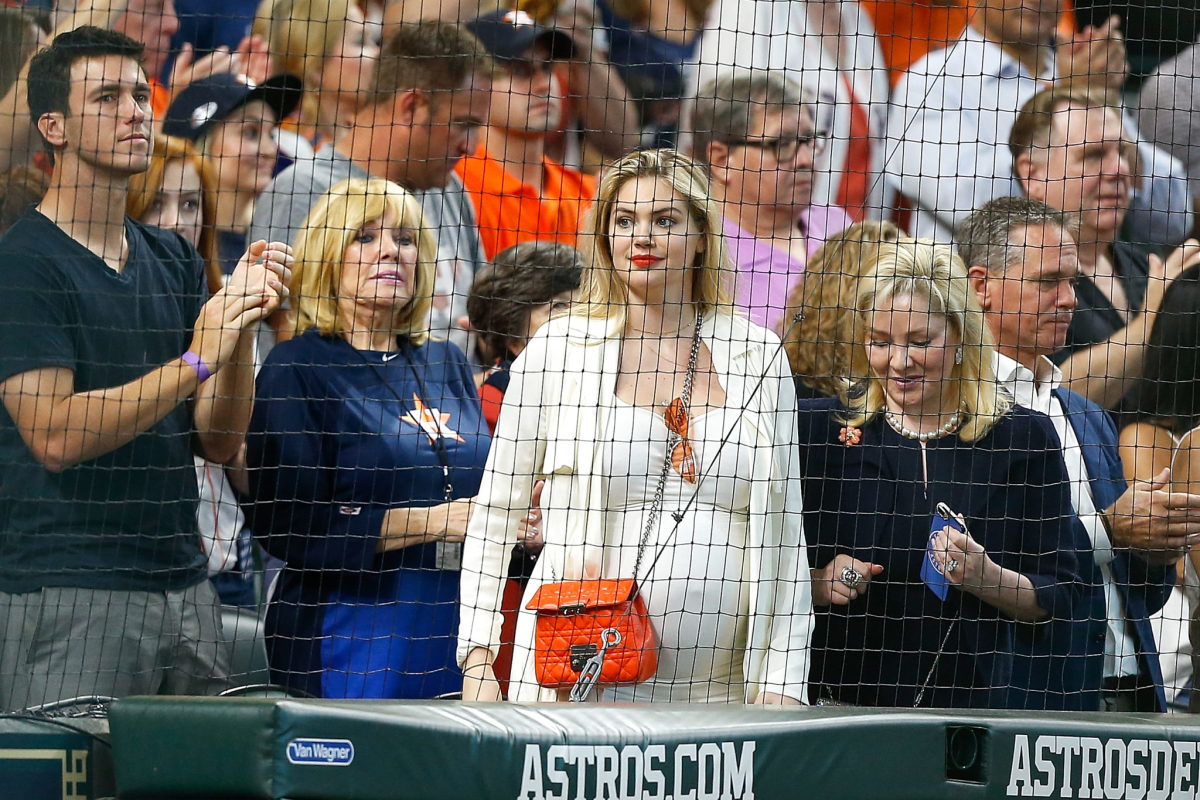 Kate Upton in the stands during the ALDS.