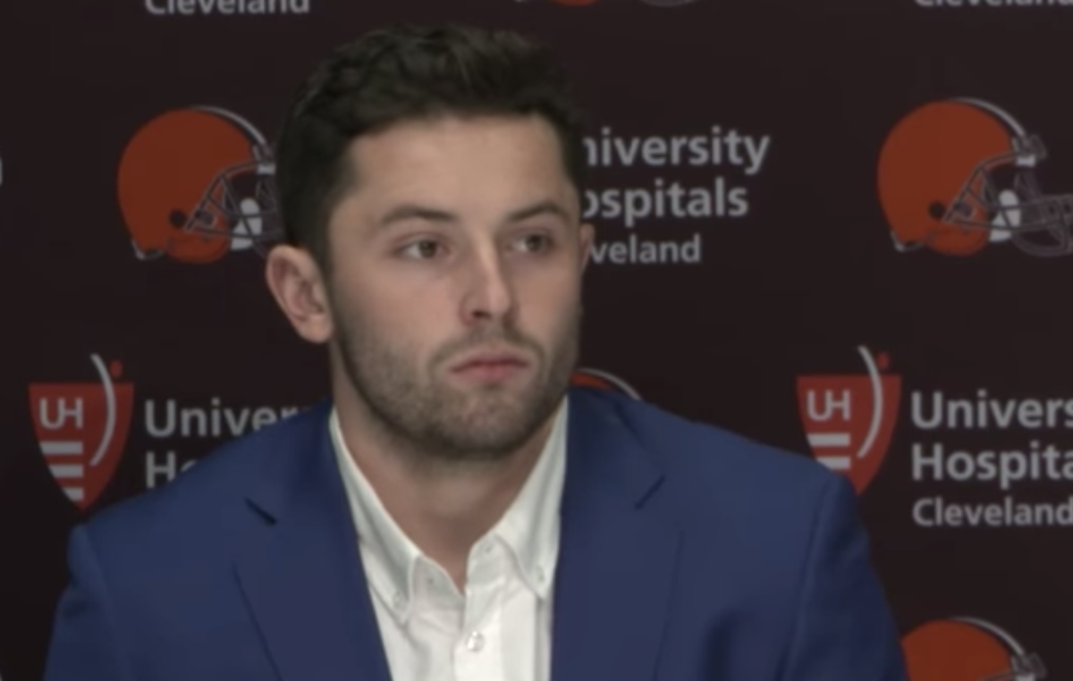 baker mayfield speaks at browns press conference