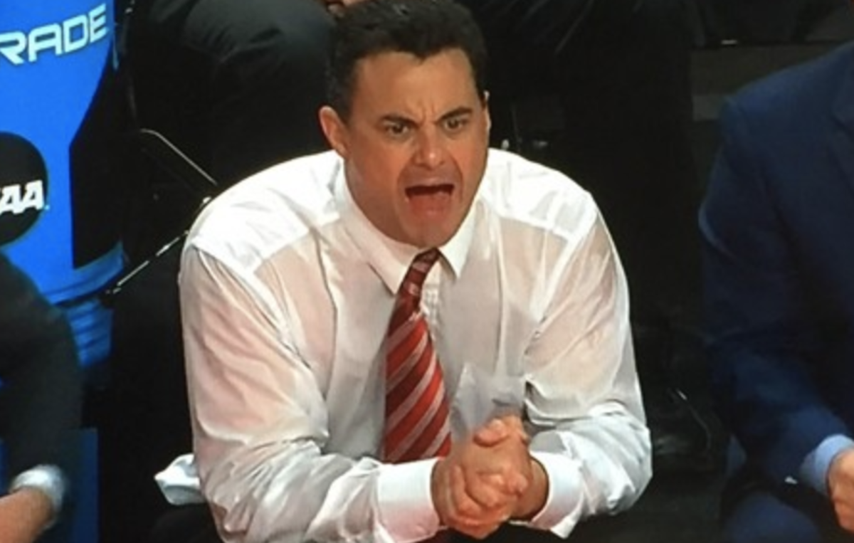 Sean Miller with his hands clasped.