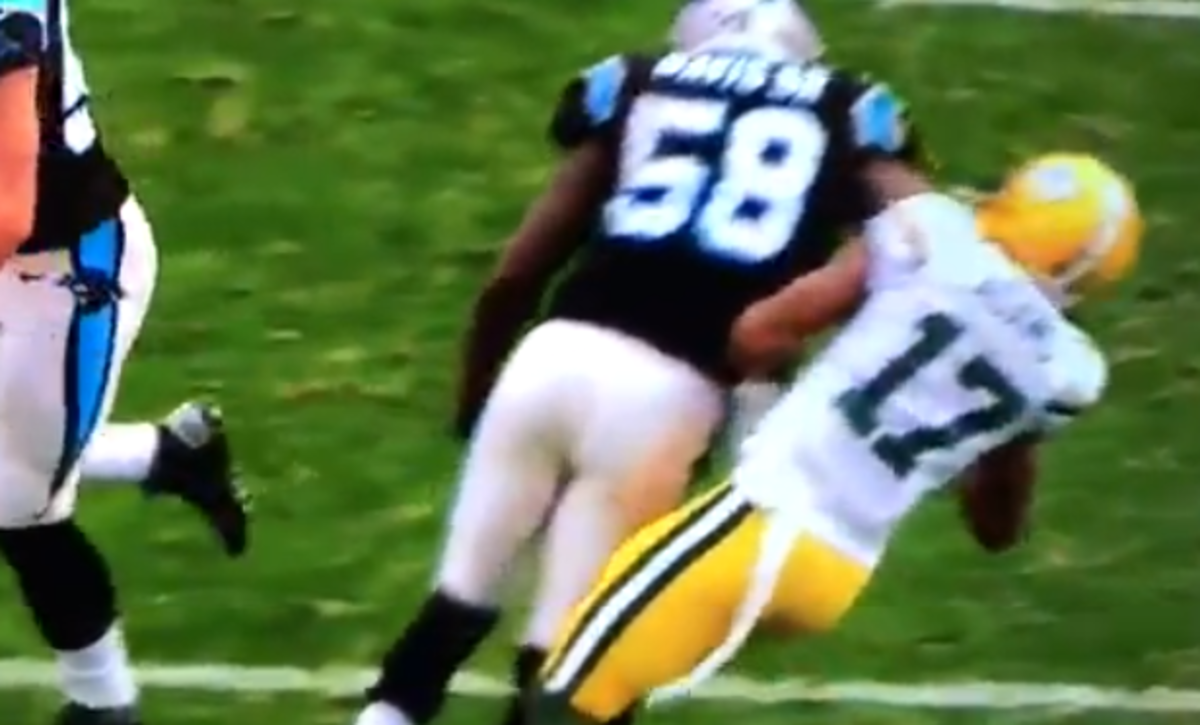 Thomas Davis suspended two games for hit on Davante Adams