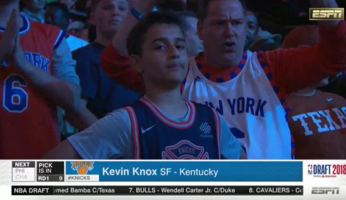 Knicks fans react to the team's draft pick.