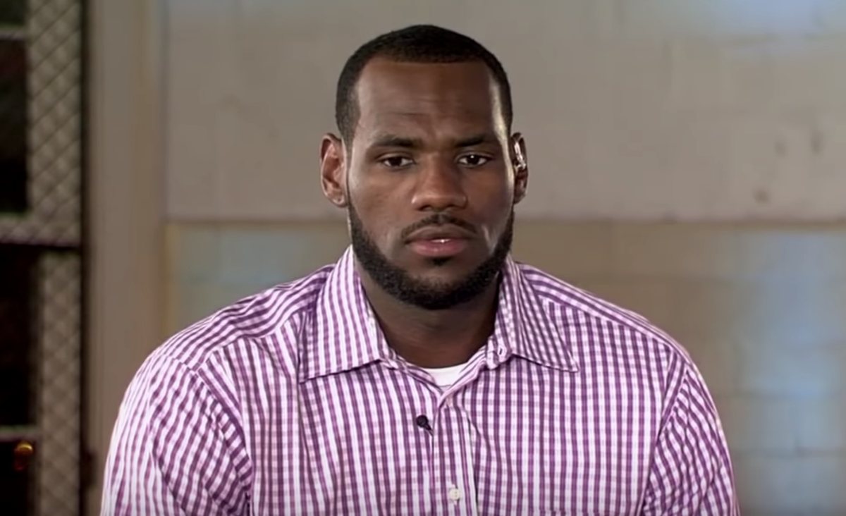 LeBron James announces his free agency decision in 2010.