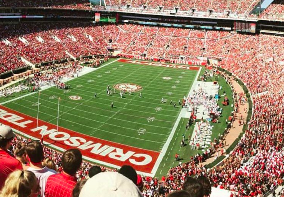 Alabama's Bryant-Denny Stadium during a day game