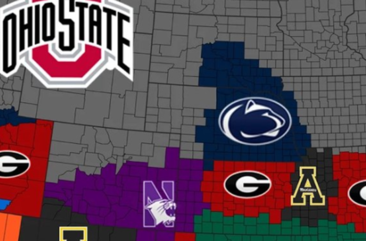 Here's The College Football Imperialism Map After All Bowl Games The Spun