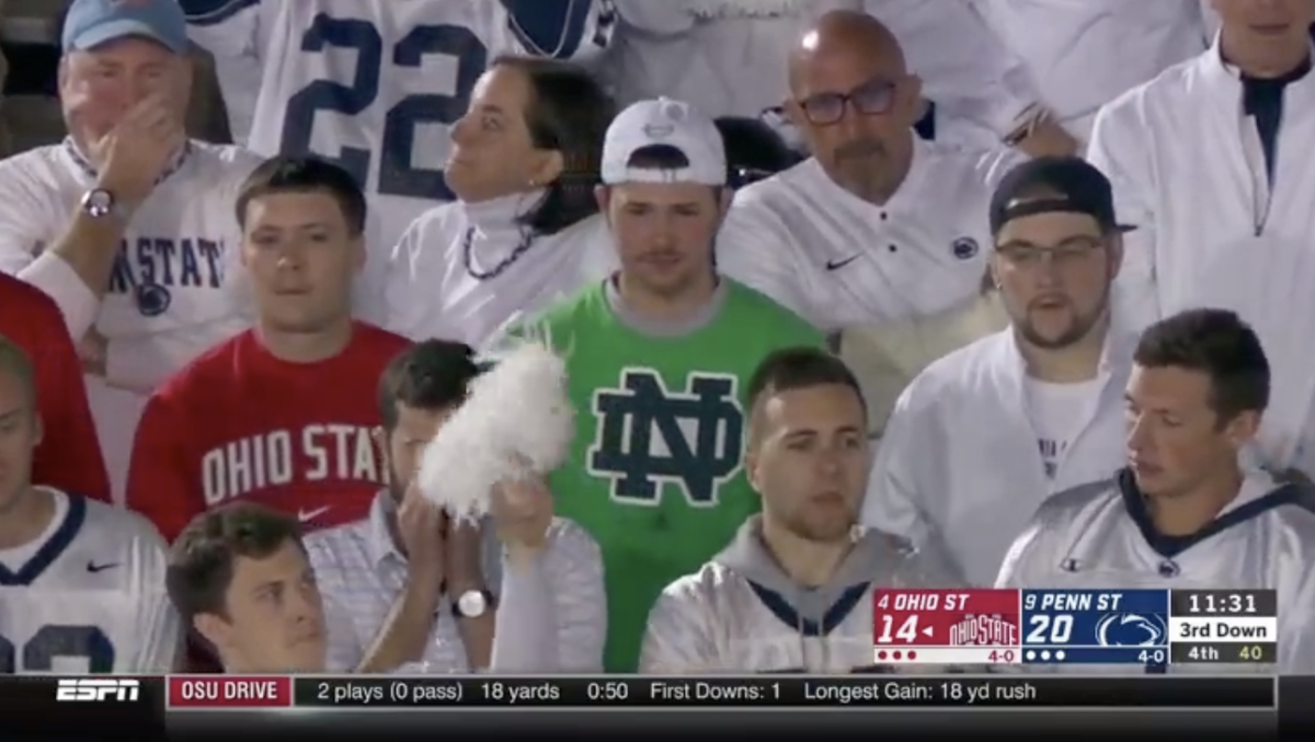 here's the worst fan at the ohio state penn state game