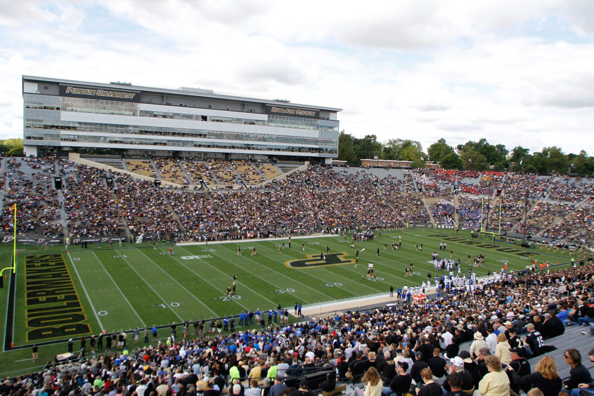 A general view of Purdue's football stadium.