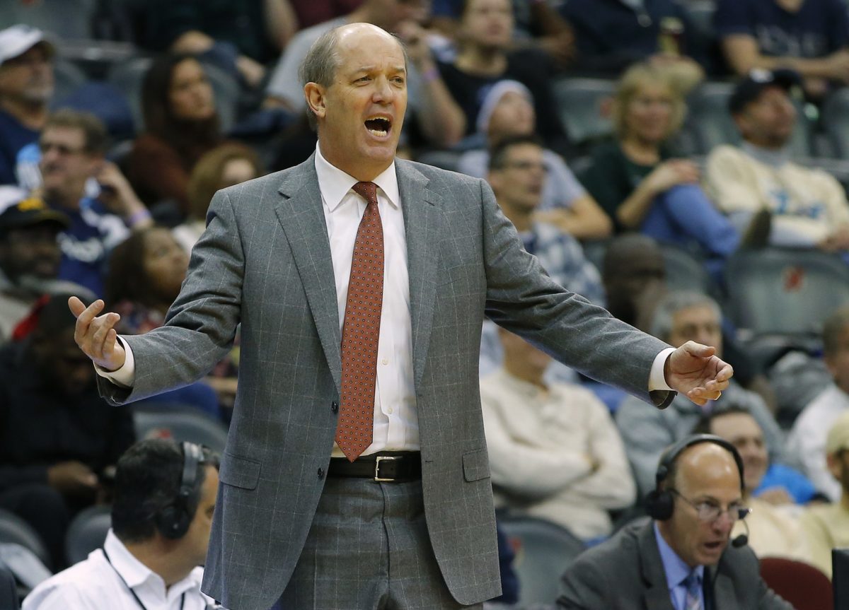 Pitt coach Kevin Stallings reacting to the game.