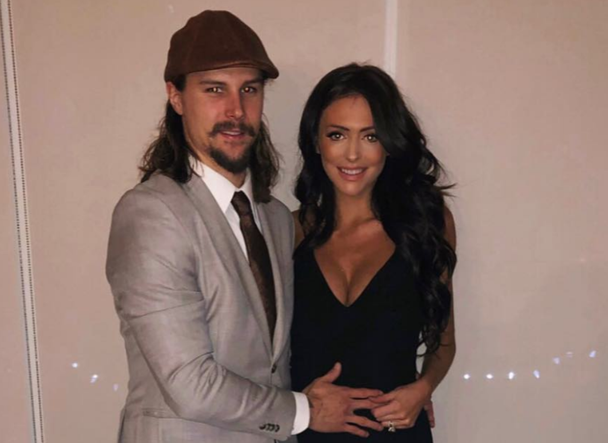 Erik Karlsson pictured with his wife Melinda.