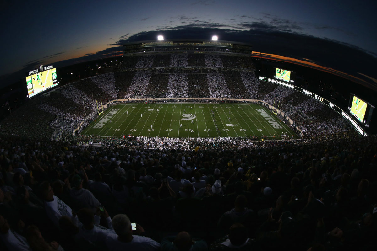A general view of Michigan State's football stadium