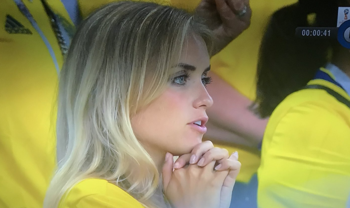 sweden fan watches game against germany