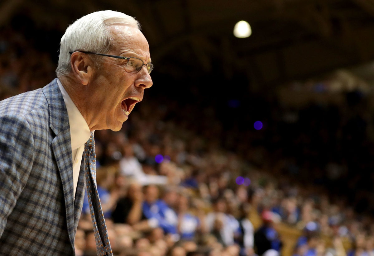 Roy Williams is fired up on the sideline.