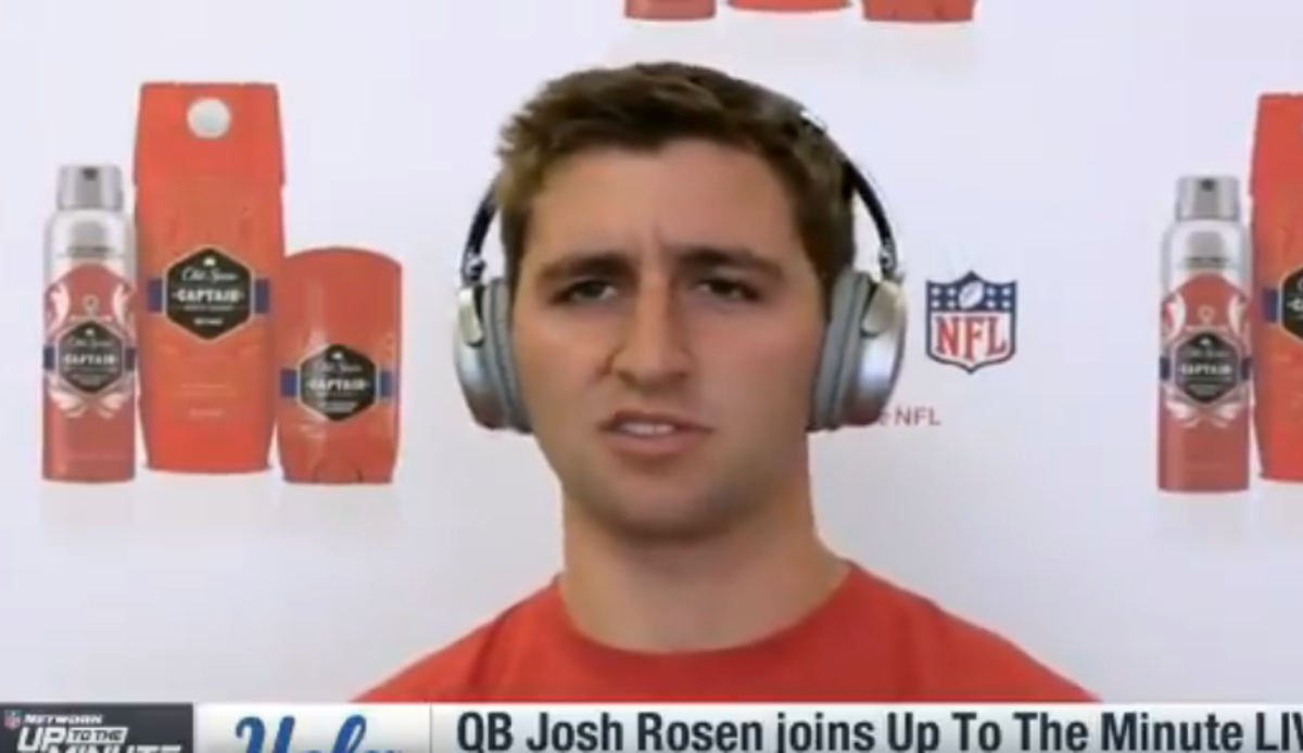 Josh Rosen speaks during an interview
