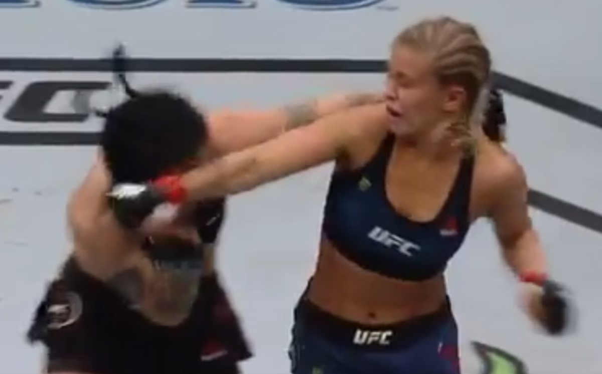 Paige VanZant Broke Her Arm, Kept Fighting In UFC Loss - The Spun