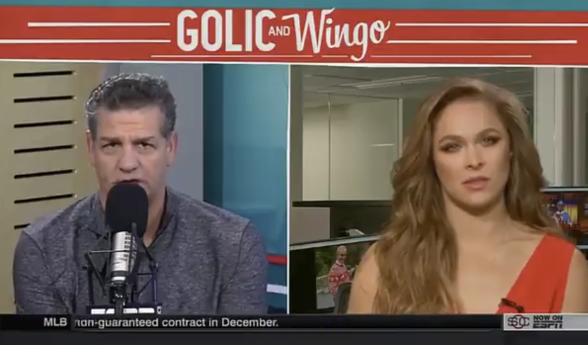 Ronda Rousey speaks with ESPN's Mike Golic.