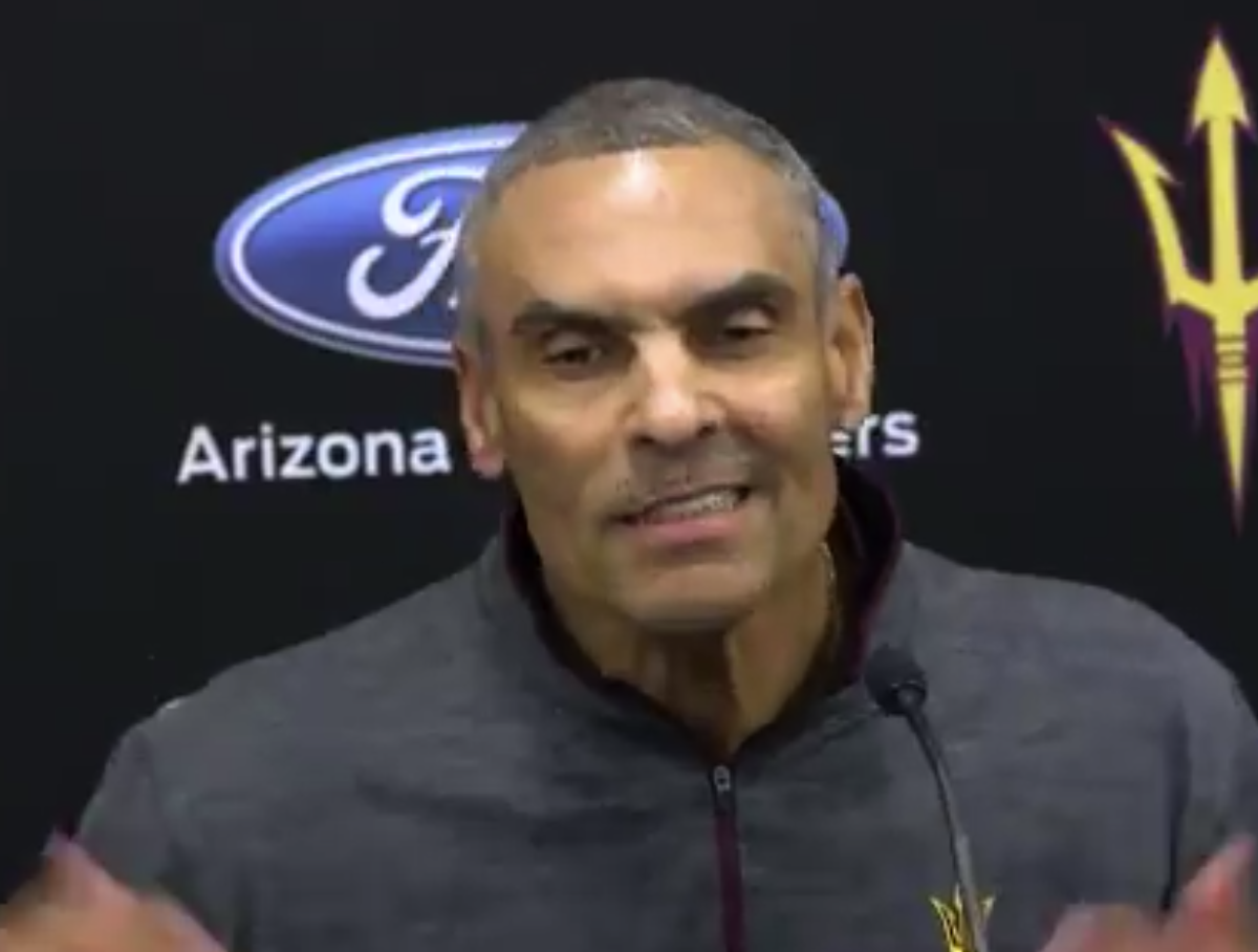 Herm Edwards answers questions from Arizona State press.